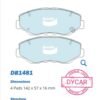 Pad Brek Depan — Honda Civic (Bendix) · DB1481