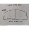 Pad Brek Depan (Sumimoto) · SDB-6008