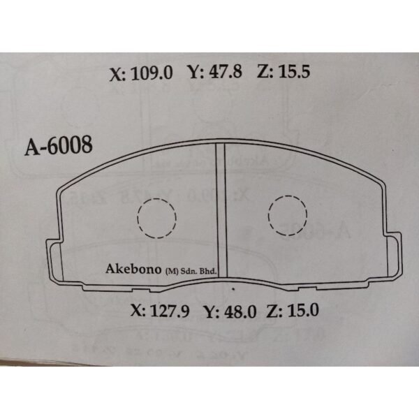 Pad Brek Depan (Sumimoto) · SDB-6008