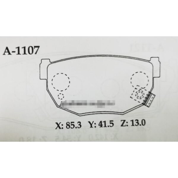 Pad Brek Belakang (Sumimoto) · A-1107