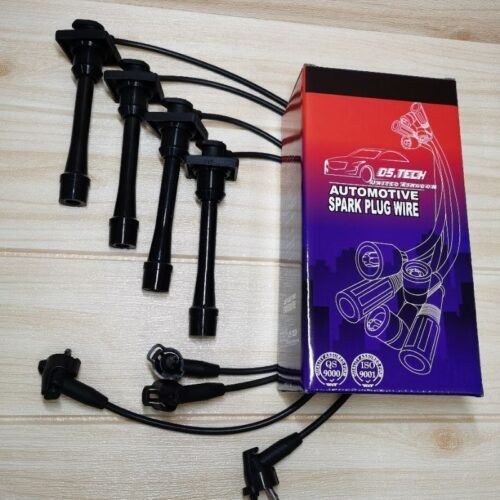 Set wayar palam pencucuh 5mm DYCAR Toyota Corolla AE111 SEG 1.6 4A-GE 1996-2001 — set wayar hitam bersama kotak