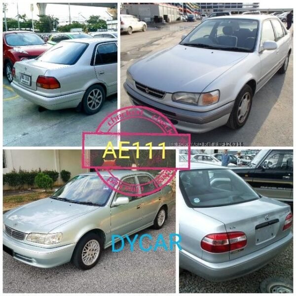 Set wayar palam pencucuh 5mm DYCAR Toyota Corolla AE111 SEG 1.6 4A-GE 1996-2001 — rupa kereta Corolla AE111